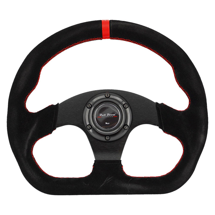 Universal Lightweight Flat Racing Billet 6-Bolt Steering Wheel