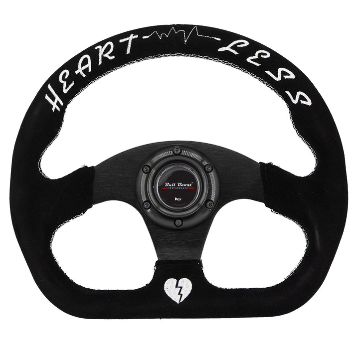 Flat Heart Steering Wheel + Short Hub Adapter Kit For Mazda Miata RX-7 RX-8 MX-3 MX-6