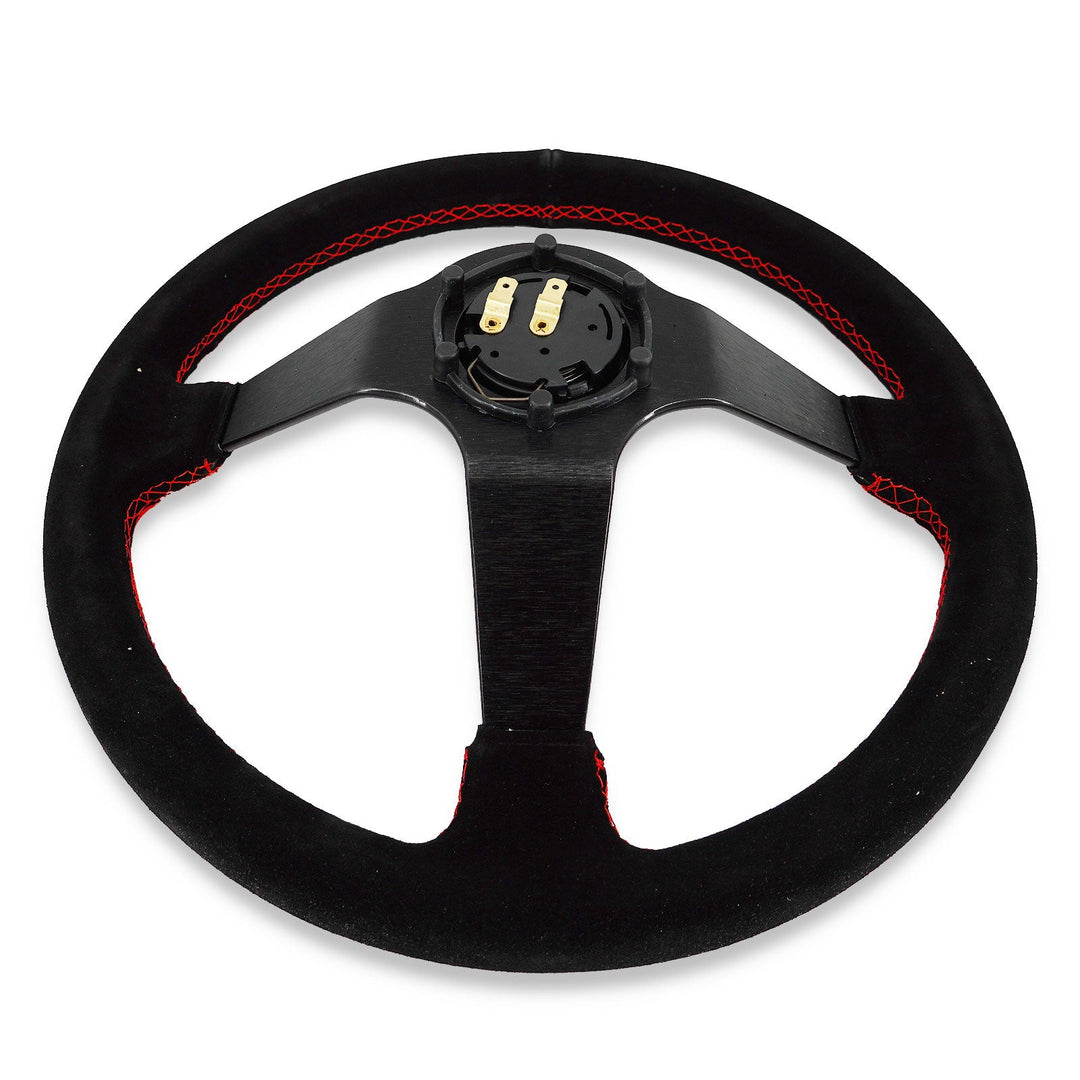 Japan 350mm Steering Wheel + Short Hub Adapter Kit For Mazda Miata RX-7 RX-8 MX-3 MX-6