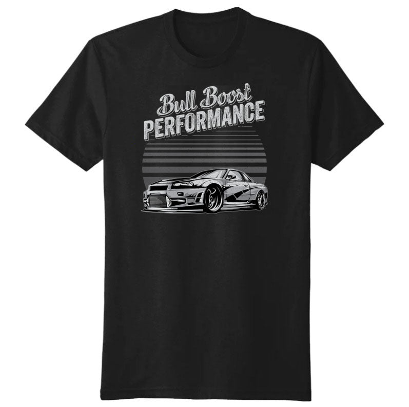 Bull Boost Performance Premium Automotive Cotton Crew Tee Shirts