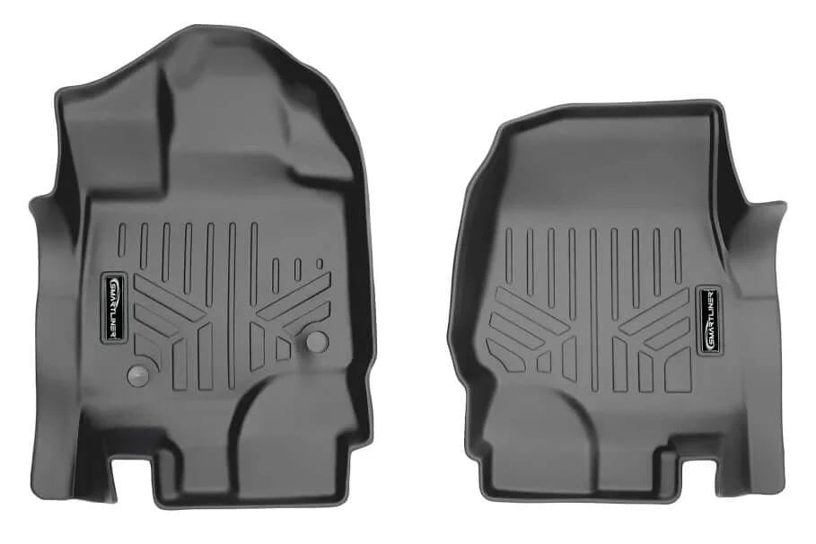 Tapetes SMARTLINER a medida para Ford F-150 Lightning 2022-2025. Solo compatibles con asientos individuales de la segunda fila sin compartimento de almacenamiento bajo los asientos.