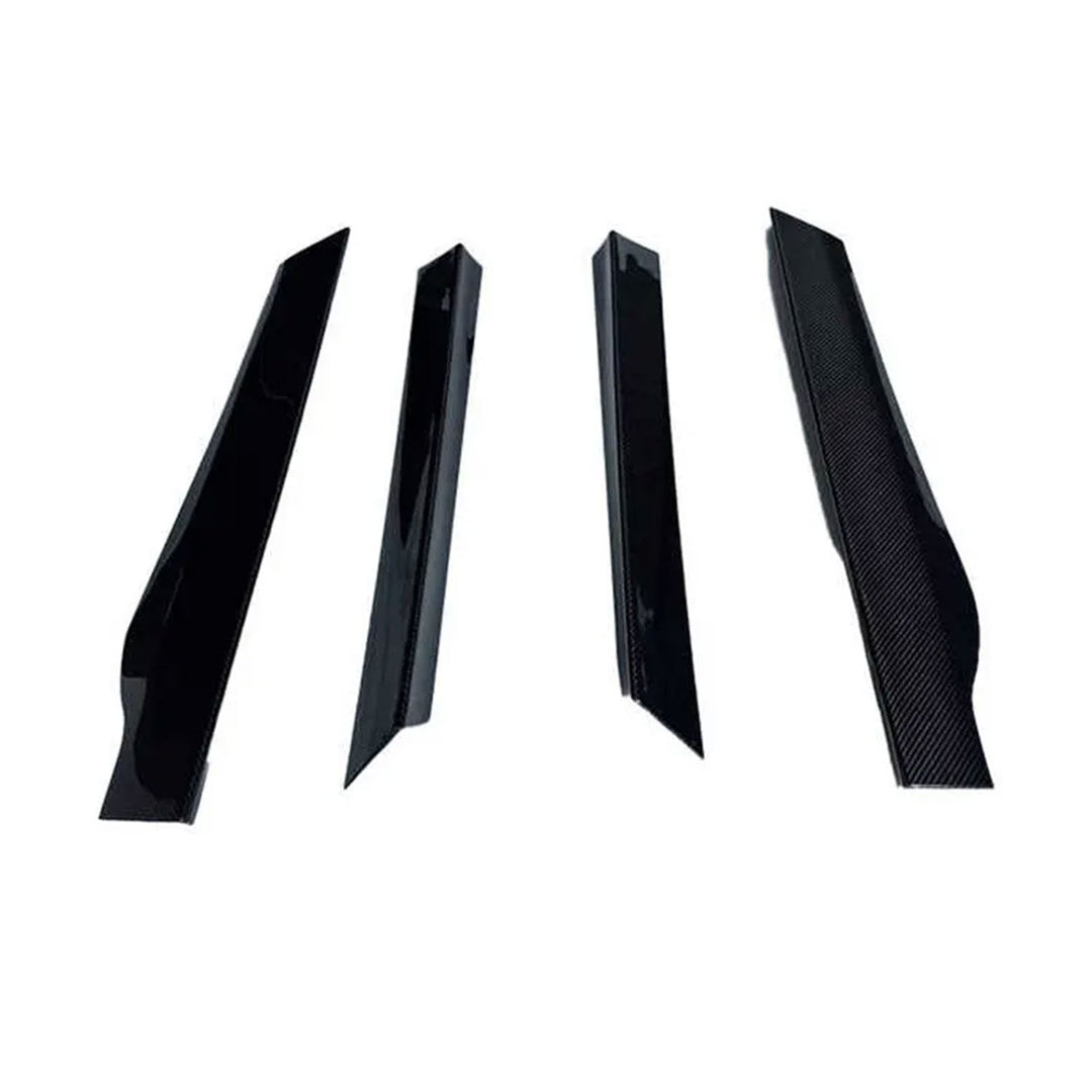 V2 Style Dry Carbon Fiber Side Skirt Door Extensions Set for McLaren GT