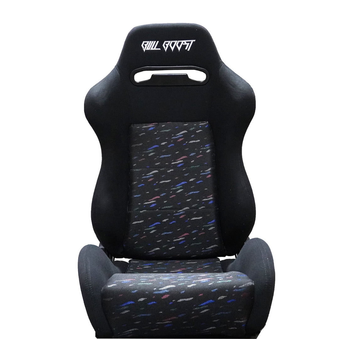 Bull Boost Adjustable Racing Lowered Ultra Max Bucket Seat w/ Seat Rails