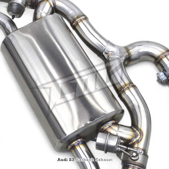 Stainless Valved Catback Exhaust System for Audi S3 2.0T