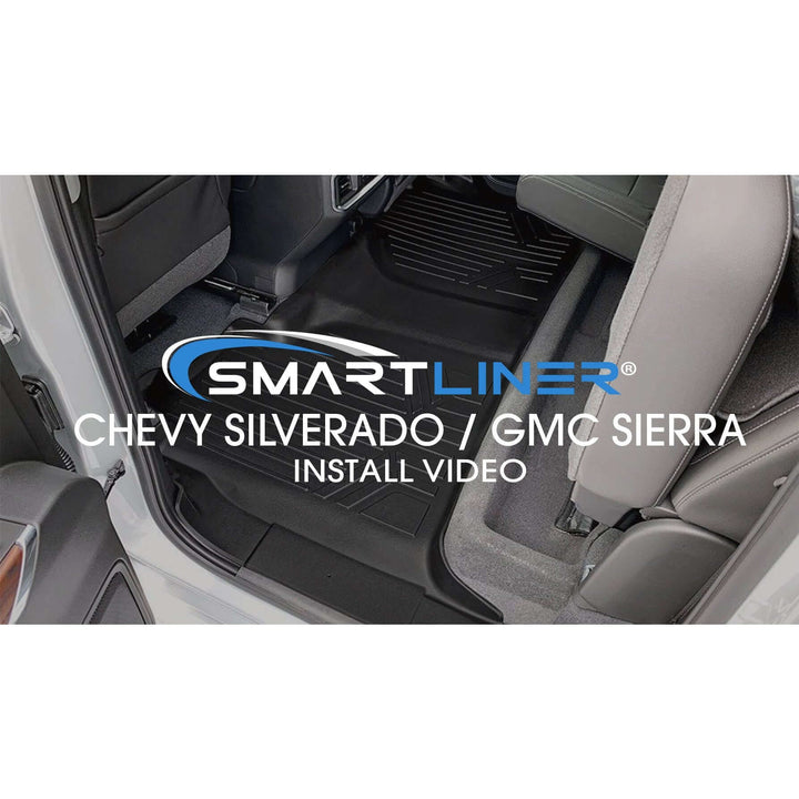 SmartCoverage™ Floor Liners For 2019-2026 Chevy Silverado 1500 Crew Cab (1st Row Bench) (OTH) | Vinyl | [No 2nd Row Storage]