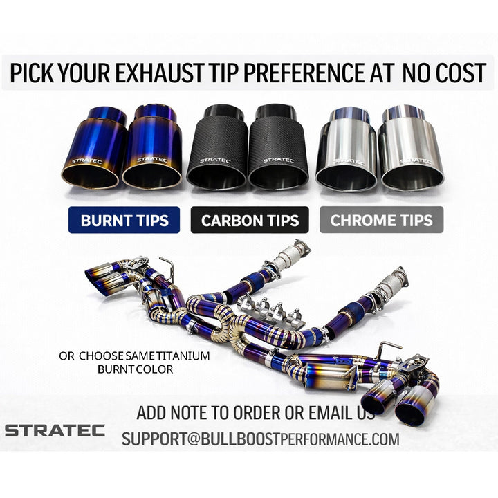Titanium Valved Catback Exhaust for 20-24 Chevrolet Corvette C8 6.2L V8