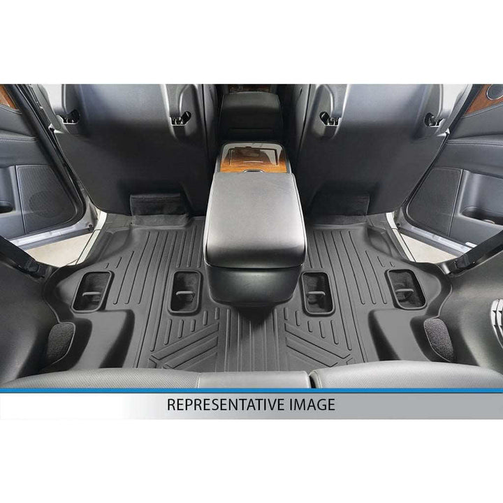 Smart Trim™ Floor Liners For 13-16 Durango with 1st Row Dual Floor Hooks & 2nd Row Bucket Seats