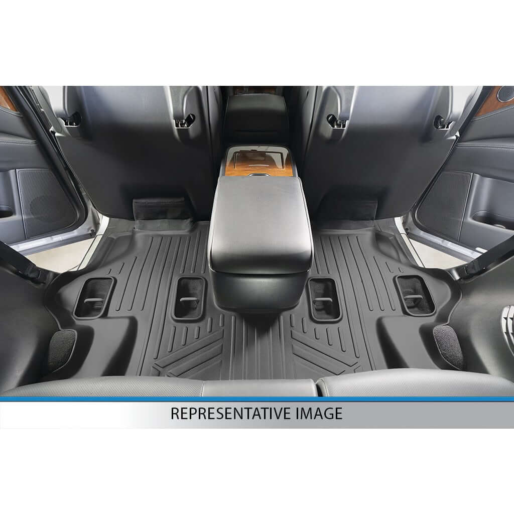 SMARTLINER Custom Fit Floor Liners For 2016-2022 Honda Pilot (8 Passenger Model)
