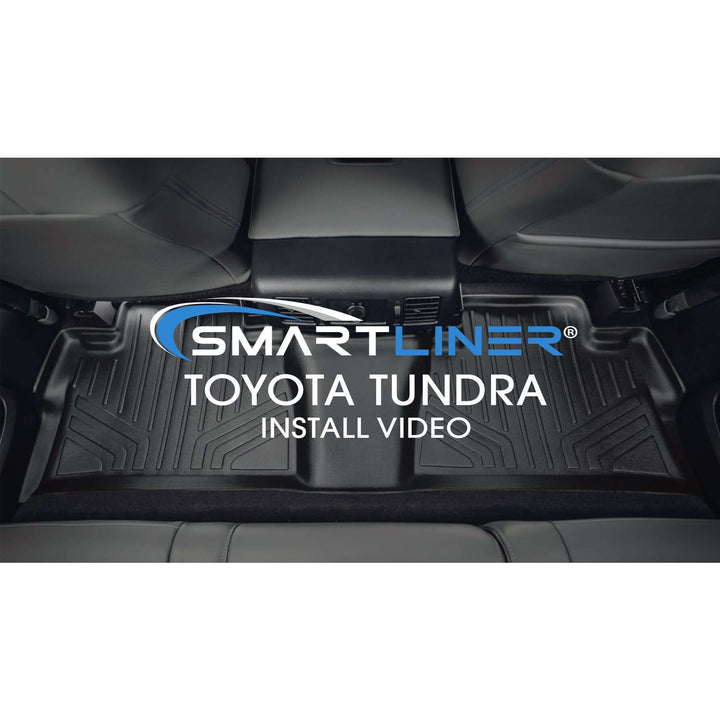SMARTLINER Floor Liners for 2014-2021 Toyota Tundra Double Cab (with Coverage Under 2nd Row Seat)