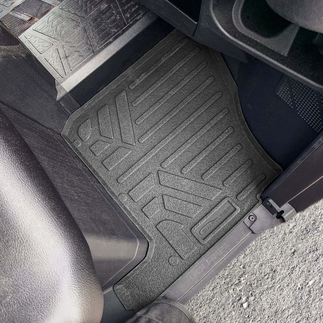 SMARTLINER Rugged Rubber Floor Liners For 2018-2026 Polaris Ranger 1000 (3 seater)