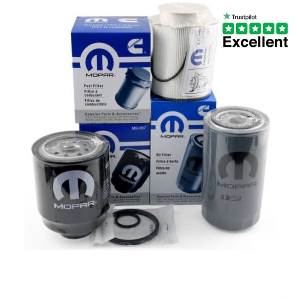 Mopar Genuine OEM Filter Bundle For Dodge Ram 6.7L Cummins Diesel – Fuel Filters + O-Ring