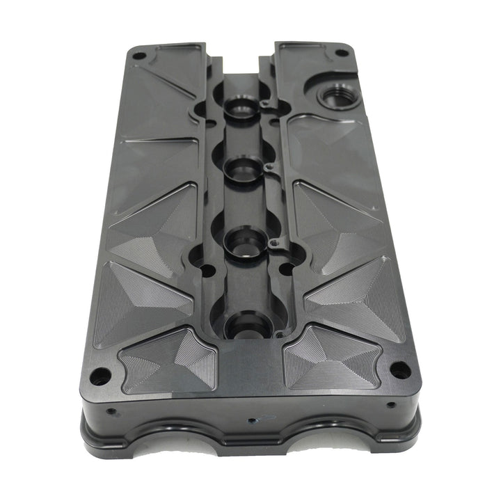 Billet B Series Vented Valve Cover Baffle B16 B18 AN10 For Honda Acura DOHC Vtec
