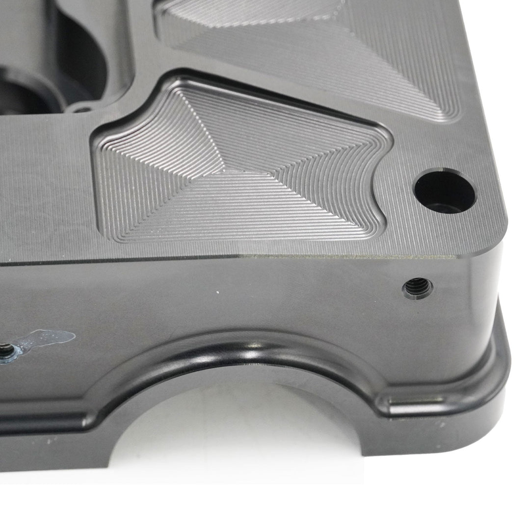 Billet B Series Vented Valve Cover Baffle B16 B18 AN10 For Honda Acura DOHC Vtec