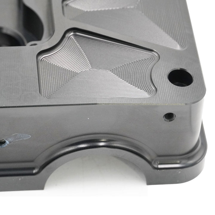 Billet B Series Vented Valve Cover Baffle B16 B18 AN10 For Honda Acura DOHC Vtec