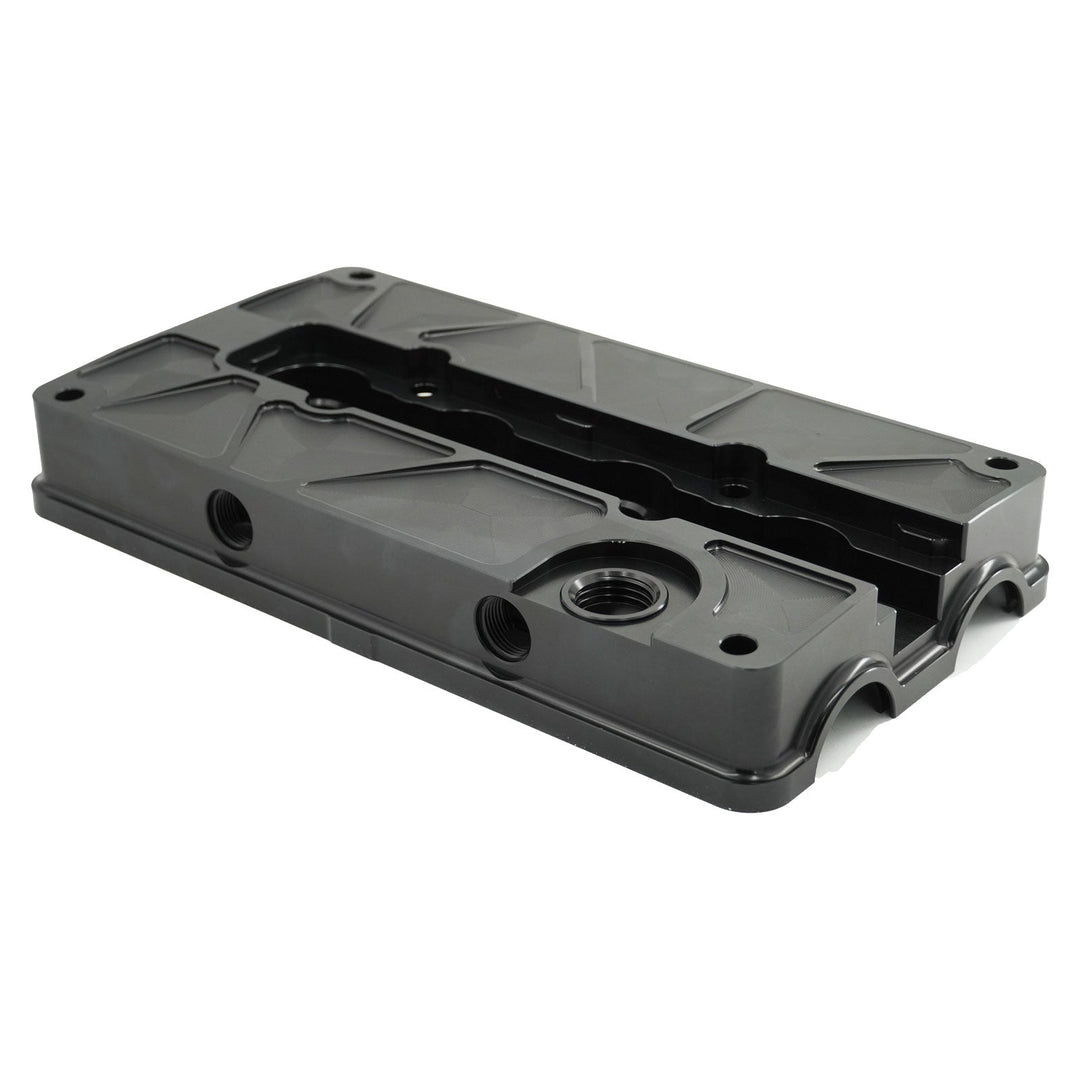 Billet B Series Vented Valve Cover Baffle B16 B18 AN10 For Honda Acura DOHC Vtec