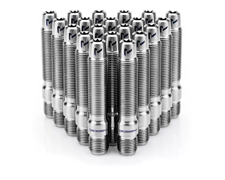 Raceseng Titanium Wheel Stud Conversion Kit - M14x1.5mm (80mm Length/Accommodates Up to 15mm Spacer)