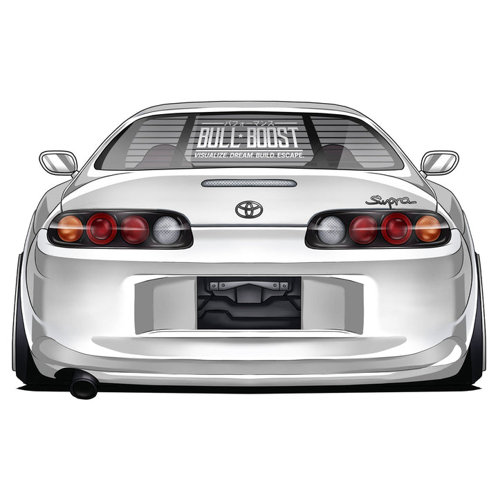 Bull Boost Visualize Vinyl Window Sticker - XL Slap
