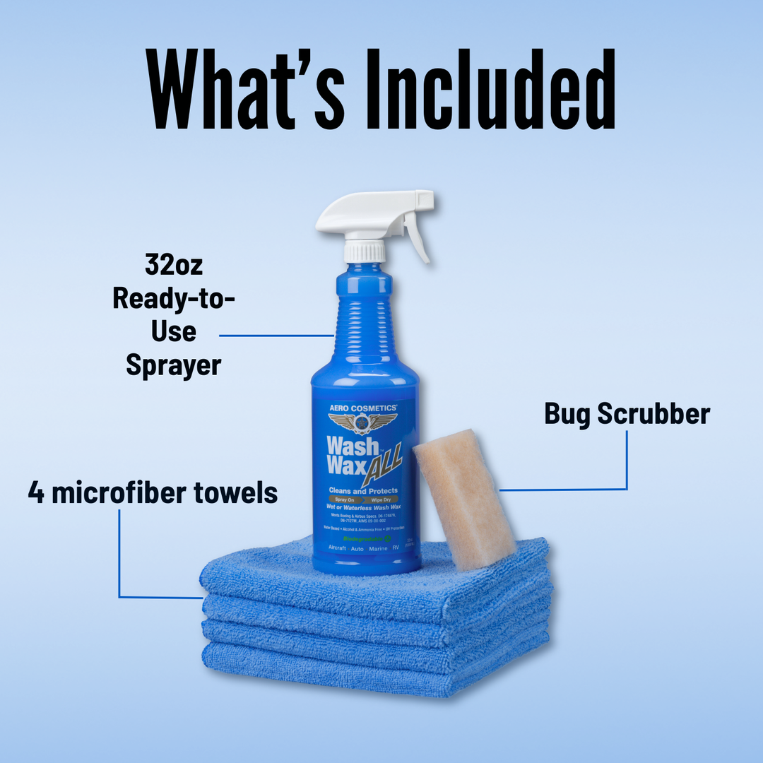 Wash Wax ALL™ 32 Fl. oz Kit - Waterless Wash Cleaner and Protectant