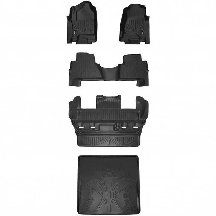 Smart Trim™ Floor Liners For 2015-2020 Cadillac Escalade with Second Row Bucket Seats