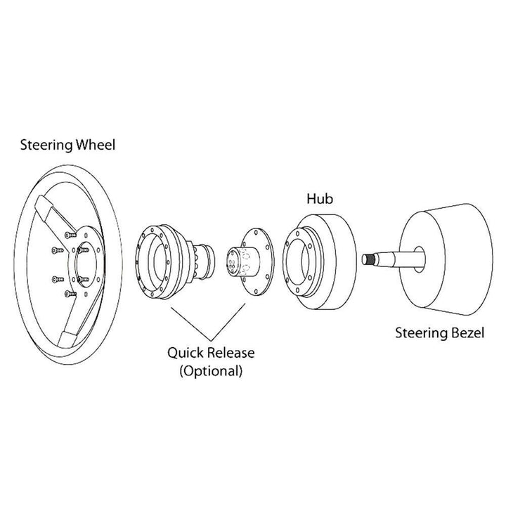 Steering Wheel Short Hub Adapter Kit For Cadillac CTS Cobalt C6 Corvette