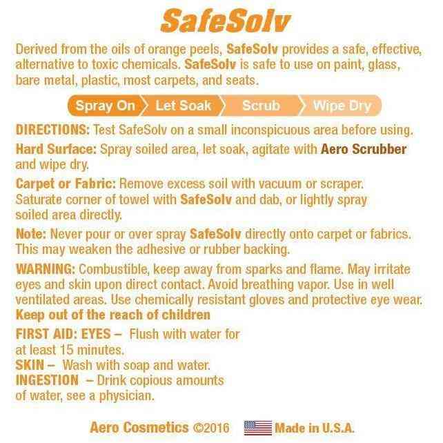 SafeSolv 8 Fl. oz - Adhesives, Tar, Oil, Hydraulic Fluid and Gum Remover