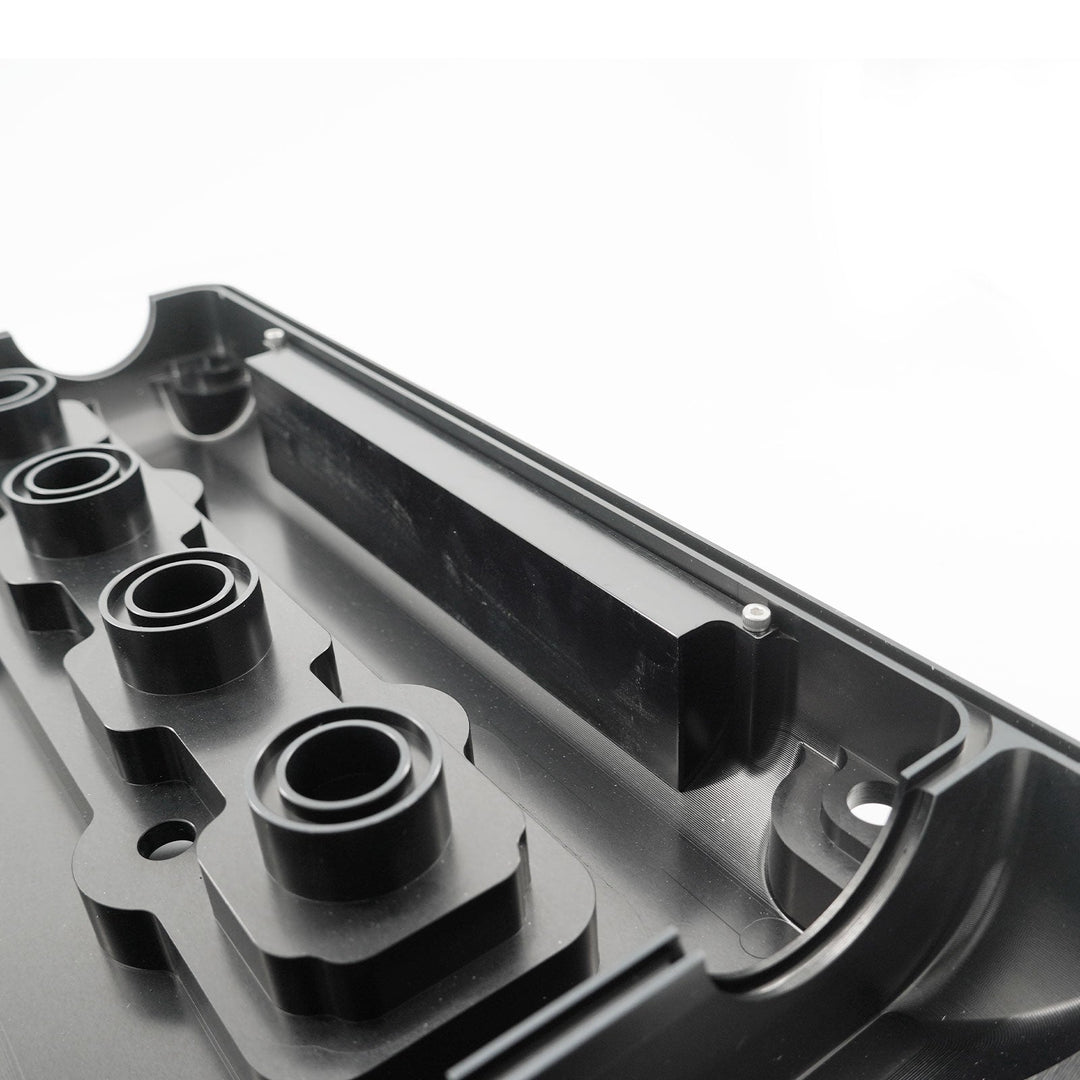 Billet B Series Vented Valve Cover Baffle B16 B18 AN10 For Honda Acura DOHC Vtec