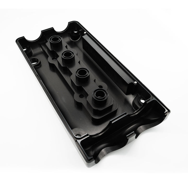 Billet B Series Vented Valve Cover Baffle B16 B18 AN10 For Honda Acura DOHC Vtec