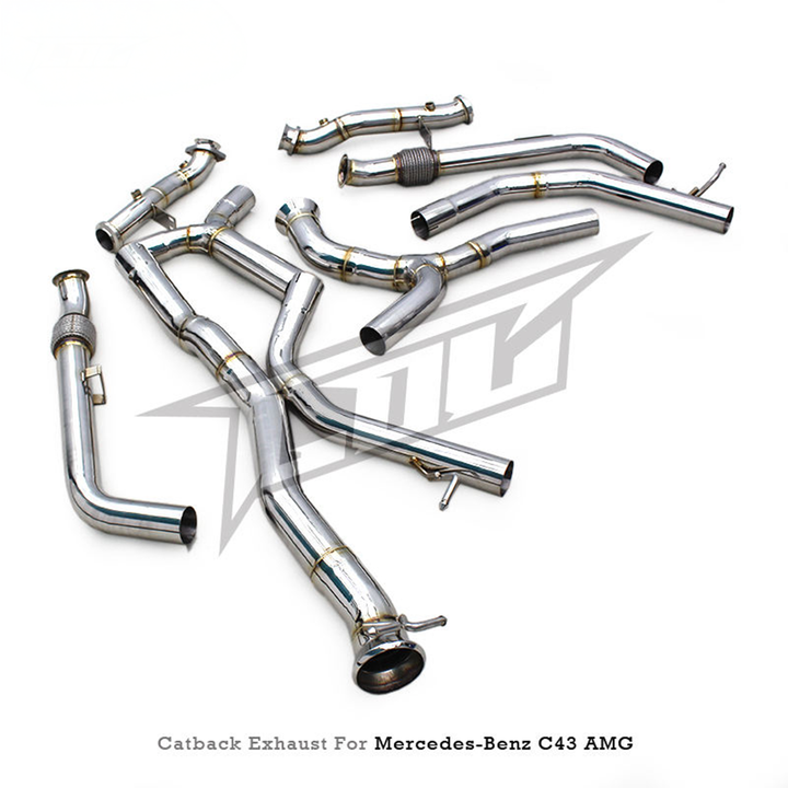 Stainless Steel Catback Exhaust System for Mercedes Benz AMG C43 3.0T
