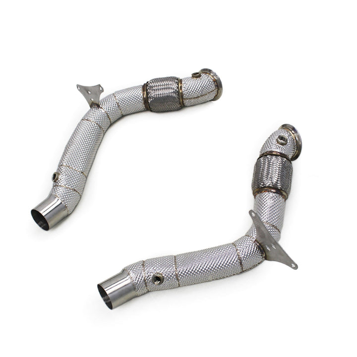 High Flow Exhaust Catless Downpipe Heatshield for Ferrari 488 3.9T V8 GTB Pista Spider