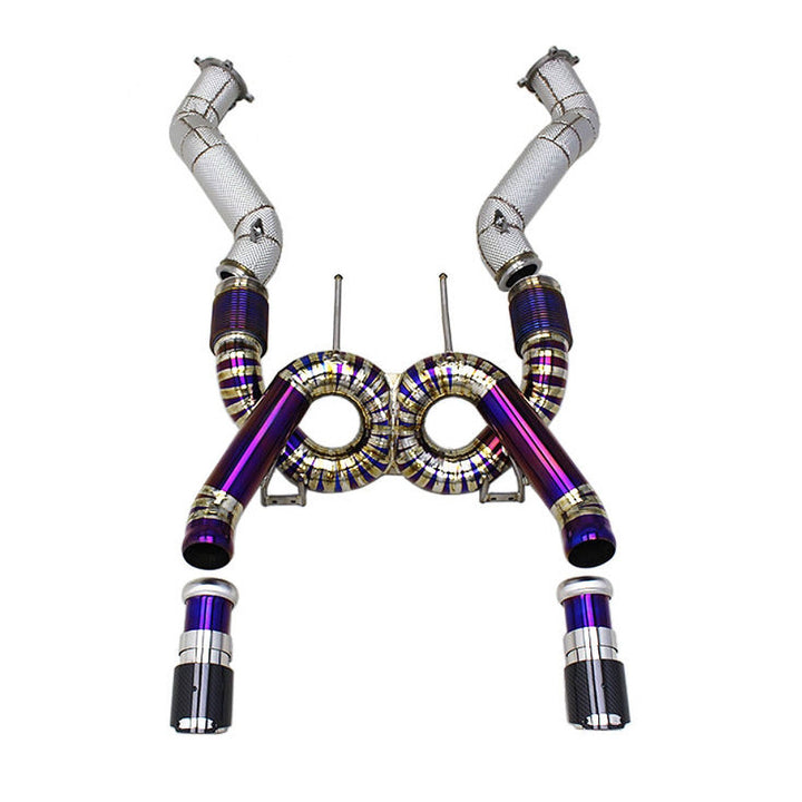 Titanium X Pipe Catback Exhaust System For McLaren 720s 4.0T Spider