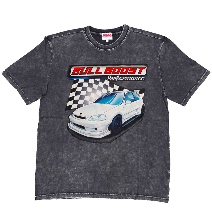 Vintage Acid Wash 250GSM Honda Civic EK Hatch Heavy Cotton Pre Shrunk T Shirt