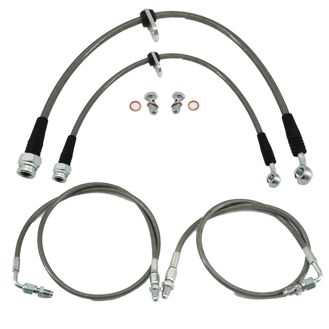 Complete Stainless Front Brake Line Replacement Kit For 92-95 Honda Civic EG