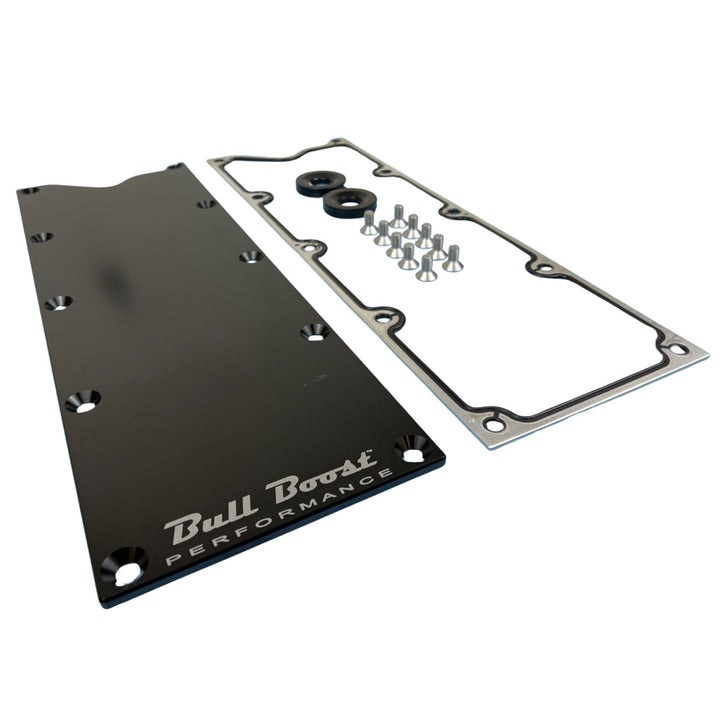 LS Gen 3 Valley Pan Cover Plate with Gasket and Seals Low Profile Custom Knock Sensor LSX LS1 LM7 LR4 LQ4 LS6 L59 LQ9 LM4 L33