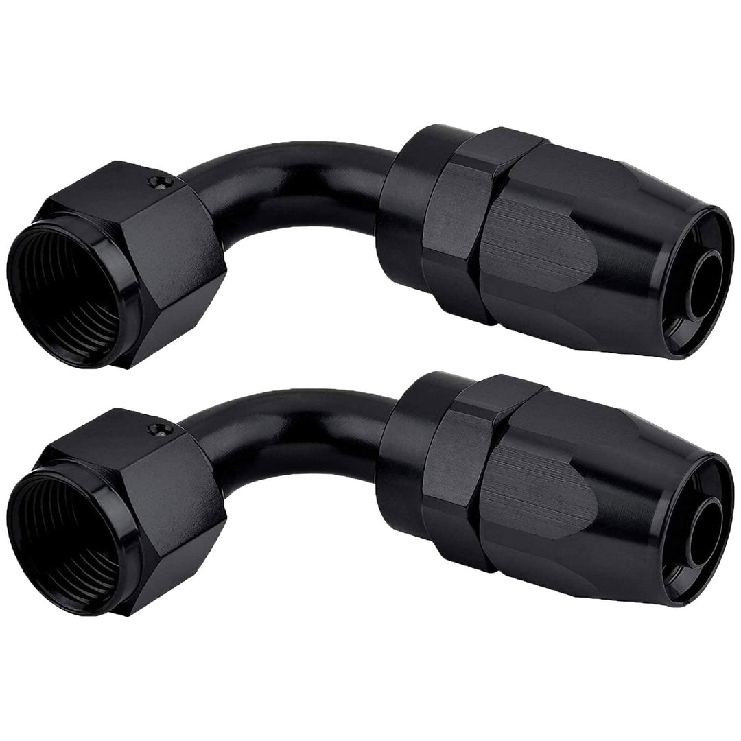 10AN/8AN/6AN Fitting Stainless Steel Braided Oil Fuel Hose Line Kit 5Feet Black