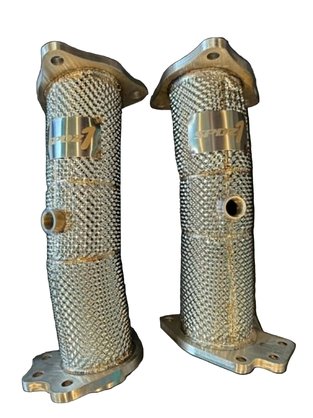 SPDZ1 2020+ C8 Chevrolet Corvette High Flow Downpipes With Heat Shields 3" 6.2L LT2 Version 2