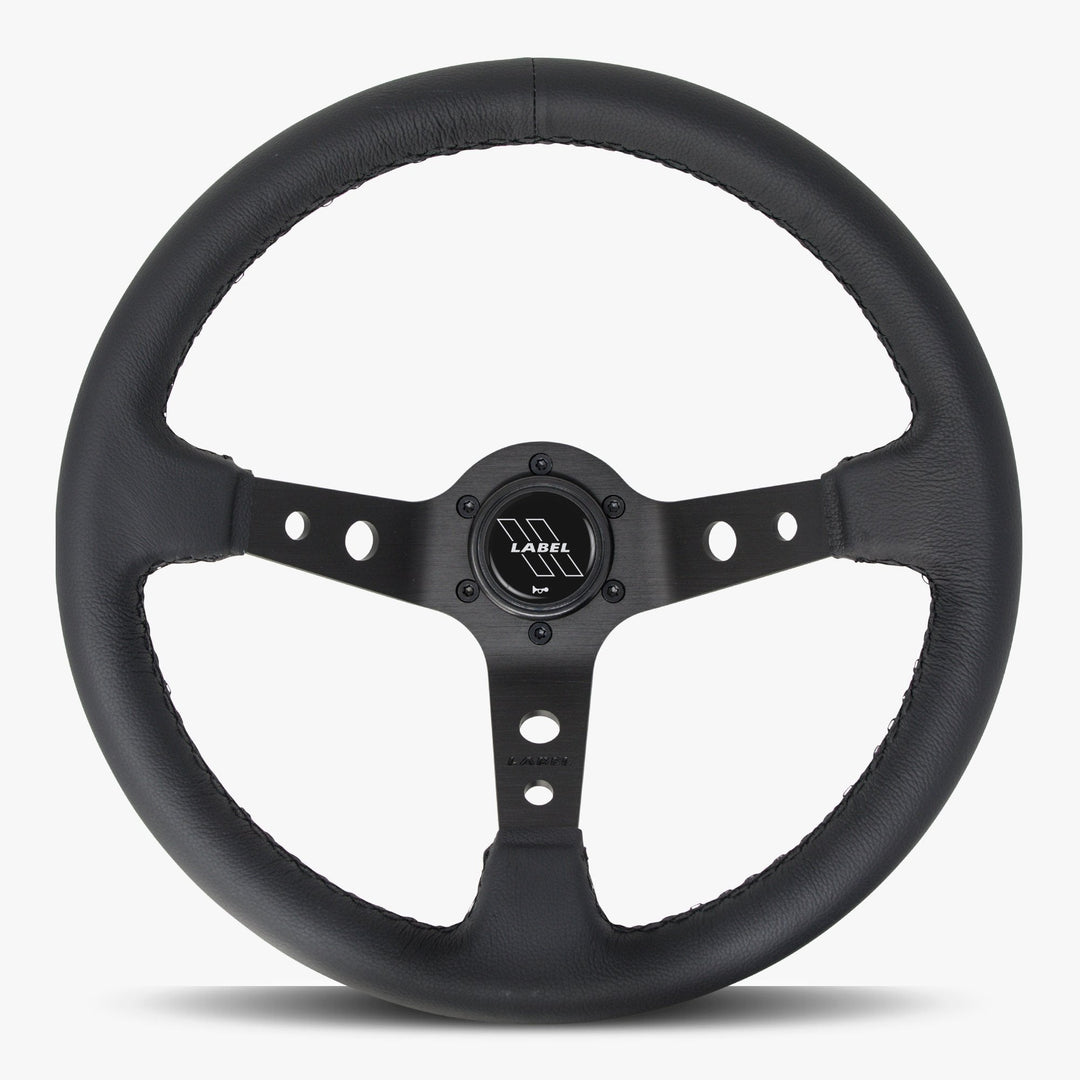 The Daytona | Black Leather | Black Spoke | Black Stitch