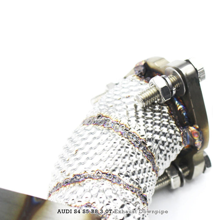 Free Flow 304 Stainless Exhaust Downpipe for Audi S4 S5 B8