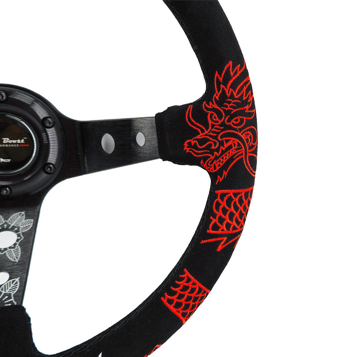 Track Ready Suede Steering Wheel For 01-06 BMW 320 325 328 330 M3 Z4 E90 Mini Cooper