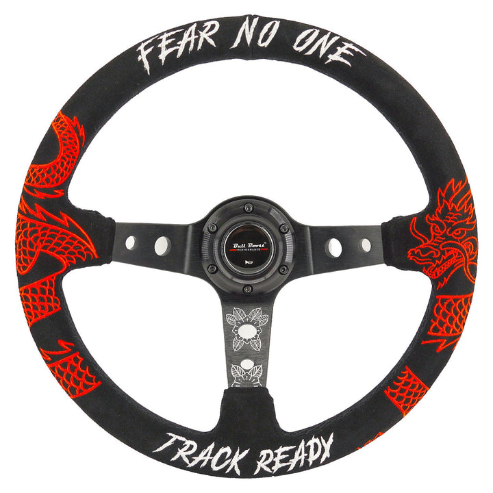 Universal Track Ready 350mm 3" Deep Dish 6-Bolt Steering Wheel | 150 Entries