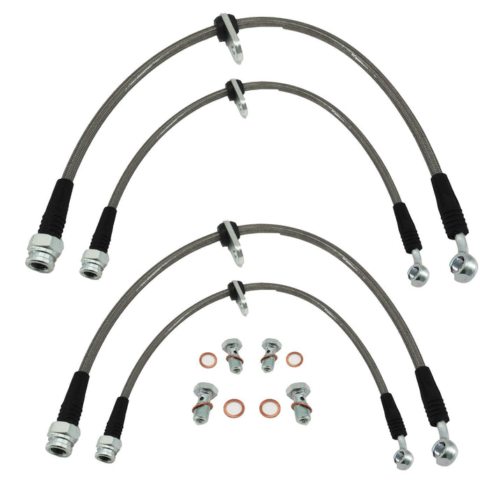 Front & Rear Brake Line Replacement Kit For 92-95 Honda Civic w/rear disc