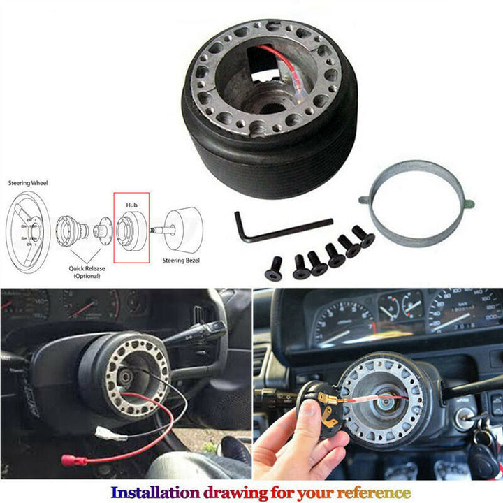 Leather 350mm Steering Wheel + Hub Kit For Nissan Datsun 280Z 260Z 240Z 620 510 C10