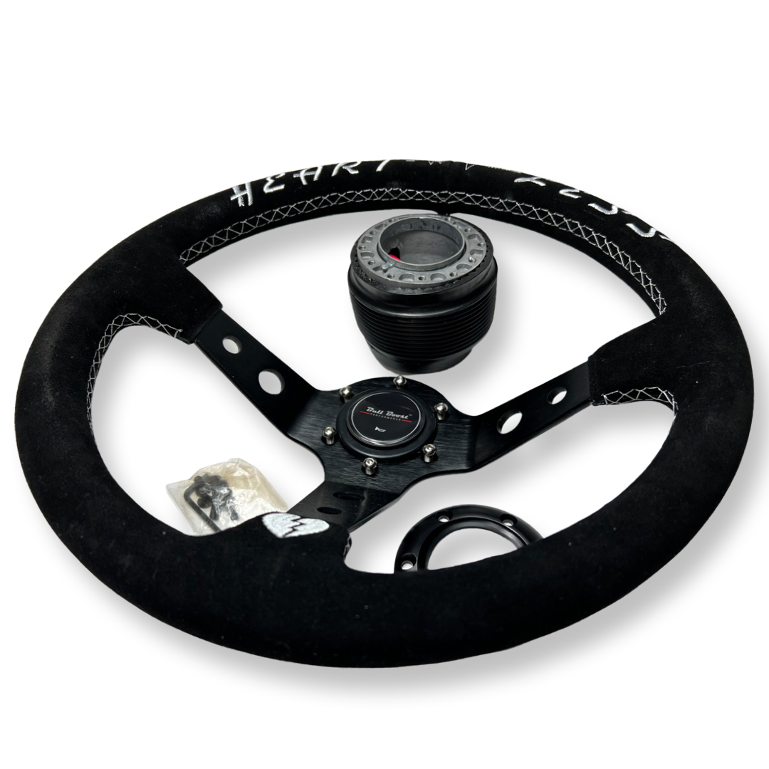 6-Bolt Racing Steering Wheel + Hub Adapter Boss Kit for Honda Acura Civic, Del Sol, Integra