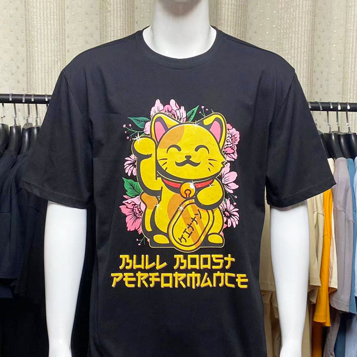 Best of Luck Golden Kitty Regular Heavy Cotton Pre Shrunk Shirt