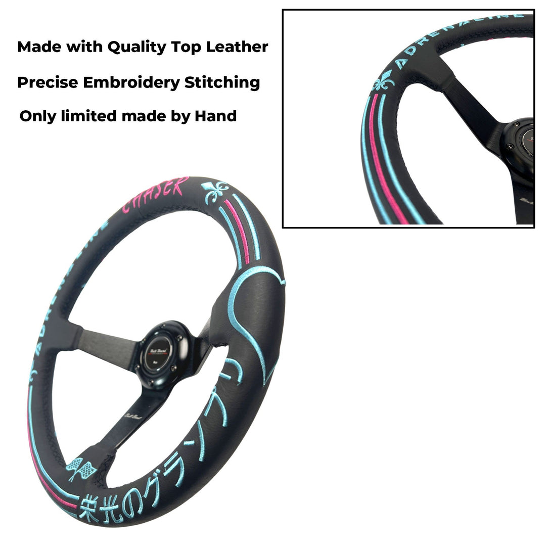 Leather Suede Deep Dish Steering Wheel Short Hub Adapter Kit For 2022+ GR86 Subaru BRZ FRS tC xB xD