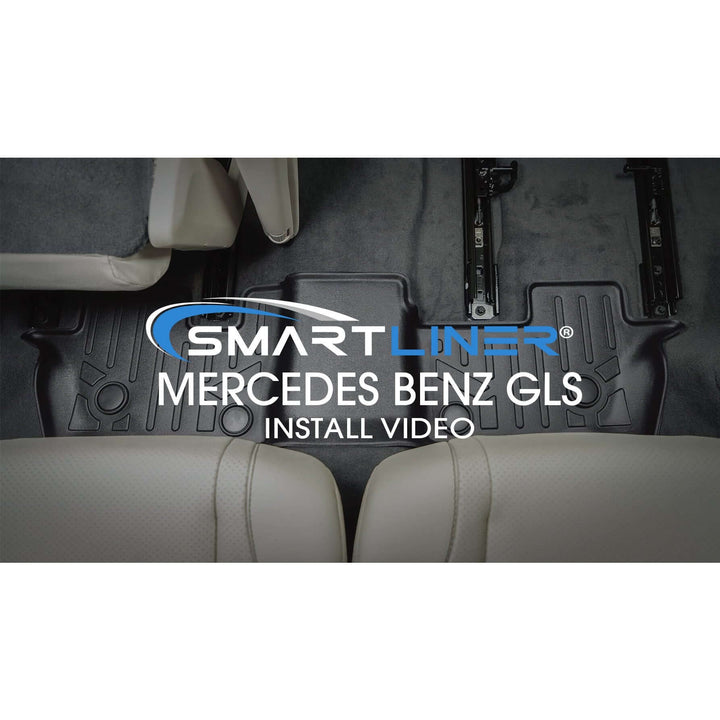 SMARTLINER Floor Liners for 2020-2024 Mercedes-Benz GLS-Class 7 Passenger (2nd Row Bench)