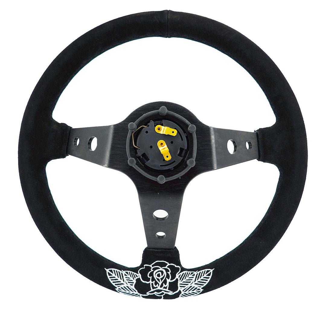 BW Rose Steering Wheel + Hub Adapter Kit For Toyota Pickup, Corolla, 4Runner, MR2, Camry