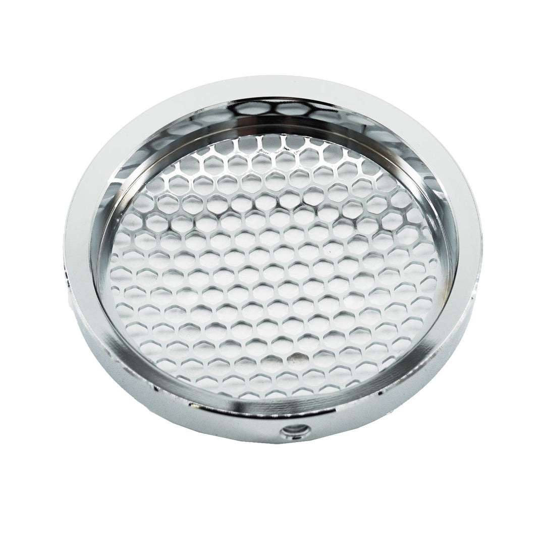 Polished Billet 4" Inch Turbo Inlet Guard Velocity Stack Adapter Bellmouth Intake Hex