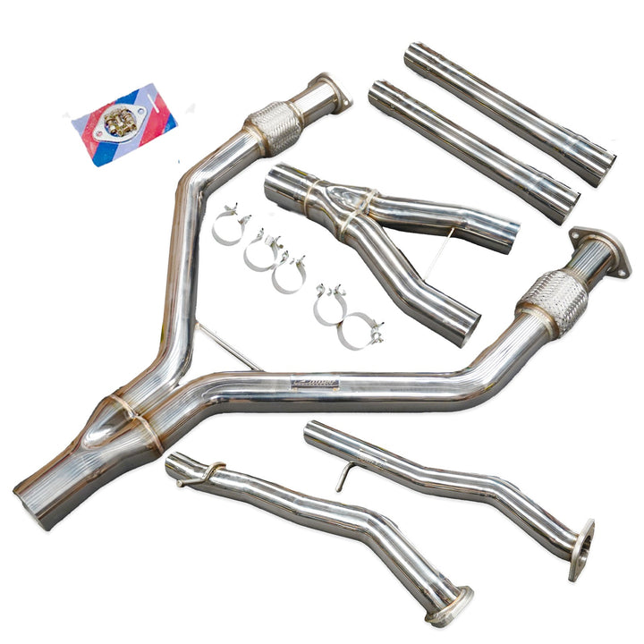 2.5" to 3" Y-Pipe Kit Stainless Steel for 2017-2022 Infiniti Q60 CV37 V6 3.0L Twin Turbo