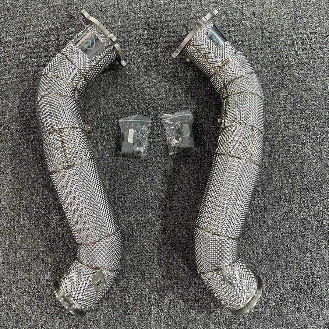 Catless Hi Flow Heat Shield Downpipes For McLaren 720s 4.0T