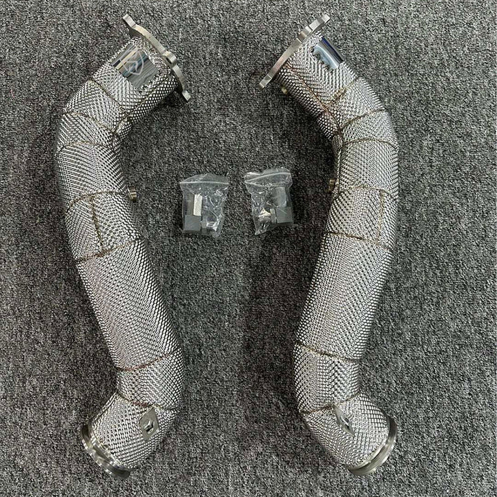 Catless Hi Flow Heat Shield Downpipes For McLaren 720s 4.0T